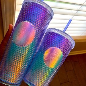 Starbucks NEW Mermaid Ombré Studded Tumbler Set